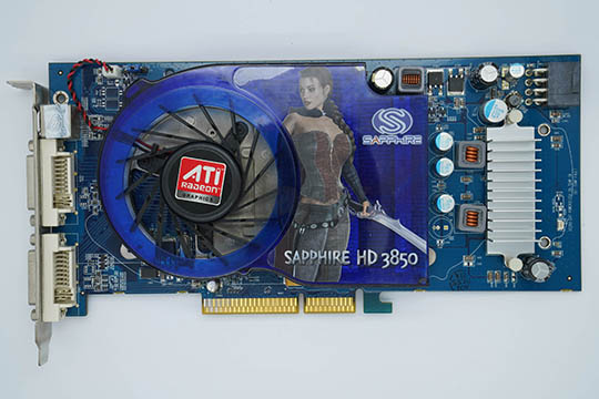 蓝宝石SAPPHIRE HD3850 AGP 512MB 显示卡（ATI Radeon HD3850芯片）